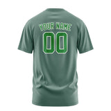 Custom Blue Green Emerald Green T-Shirt