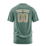 Custom Blue Green Light Khaki T-Shirt