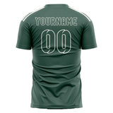 Custom Blue Green Blue Green Soccer Jersey