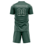 Custom Blue Green Blue Green Soccer Set