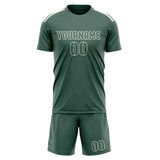 Custom Blue Green Blue Green Soccer Set