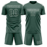 Custom Blue Green Blue Green Soccer Set