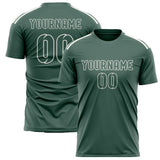 Custom Blue Green Blue Green Soccer Jersey