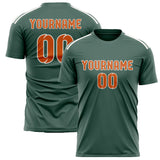 Custom Blue Green Orange Soccer Jersey