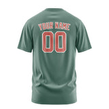 Custom Blue Green Copper Rose T-Shirt