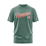 Custom Blue Green Copper Rose T-Shirt