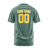 Custom Blue Green Gold T-Shirt