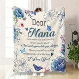 Blanket for Nana Gifts - Dear Nana Even when I’m not close by I want you to know I love and appreciate you, always,” From Family, Birthday, Christmas, Everyday Encouragement, Inspirational