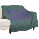 Custom Teal Lavender Blanket
