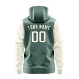 Custom Blue Green Cream Hoodie 2727030327B31703