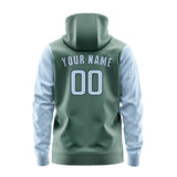 Custom Blue Green Light Blue Hoodie 2727080827B31708