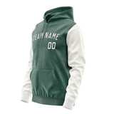 Custom Blue Green White Hoodie 2727181827B31718