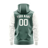 Custom Blue Green White Hoodie 2727181827B31818