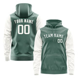 Custom Blue Green White Hoodie 2727181827B31818