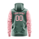 Custom Blue Green Light Pink Hoodie 2727212127B31721