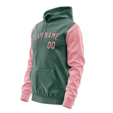 Custom Blue Green Light Pink Hoodie 2727212127B31721