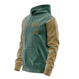 Custom Blue Green Light Khaki Hoodie 2727252527B31725