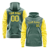 Custom Blue Green Light Yellow Hoodie 2727262627B31726