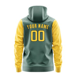 Custom Blue Green Gold Hoodie 2727303027B31730