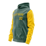 Custom Blue Green Gold Hoodie 2727303027B31730