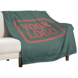 Custom Teal Copper Rose Blanket