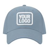 Custom Slate Gray Pale Ice Blue Hat