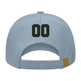 Custom Slate Gray White Hat 27B21702