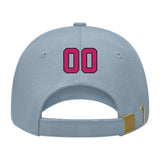 Custom Slate Gray Light Pink Hat 27B21713