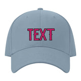 Custom Slate Gray Light Pink Hat