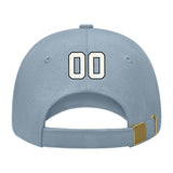 Custom Slate Gray Pale Ice Blue Hat 27B21718