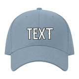 Custom Slate Gray Pale Ice Blue Hat