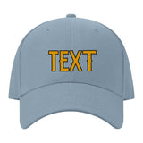 Custom Slate Gray Sky Blue Hat 27B21719