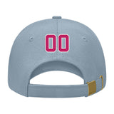 Custom Slate Gray Light Pink Hat 27B21813