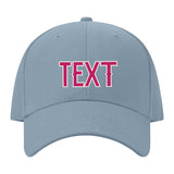 Custom Slate Gray Light Pink Hat 27B21813