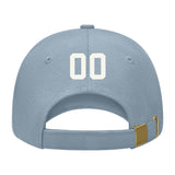 Custom Slate Gray Pale Ice Blue Hat 27B21818