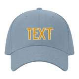 Custom Slate Gray Sky Blue Hat 27B21819