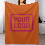 Custom Orange Pink Blanket