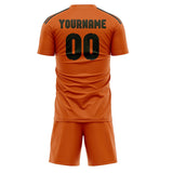 Custom Orange Olive Soccer Set