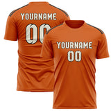 Custom Orange Cream Soccer Jersey