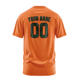 Custom Orange Dark Green T-Shirt