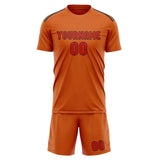 Custom Orange Orange Red Soccer Set