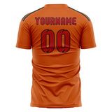 Custom Orange Red Soccer Jersey