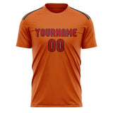Custom Orange Red Soccer Jersey