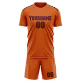 Custom Orange Crimson Red Soccer Set