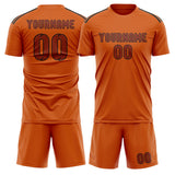 Custom Orange Coral Red Soccer Set