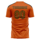 Custom Orange Khaki Soccer Jersey