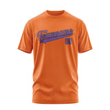 Custom Orange Light Purple T-Shirt