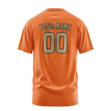 Custom Orange Light Khaki T-Shirt