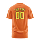 Custom Orange Light Yellow T-Shirt