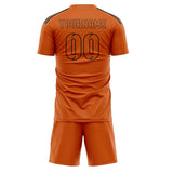 Custom Orange Orange Soccer Set